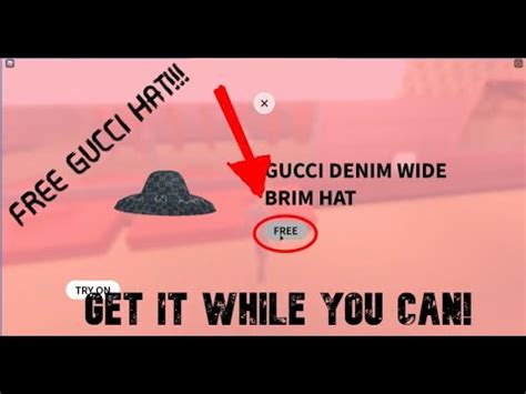 gucci hat roblox